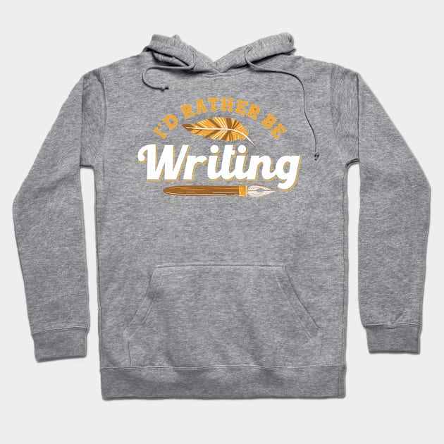 Writing A Novel Author Writer Hoodie by Toeffishirts